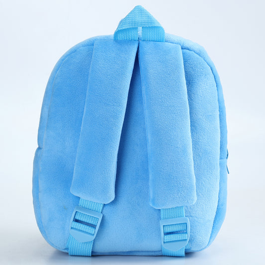 Adorable kids blue dinosaur backpack, soft and lightweight animal bag perfect for nursery, preschool, and day trips